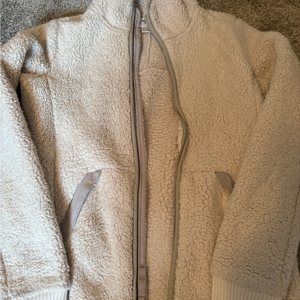 The North Face Off-White Sherpa Fleece Jacket
